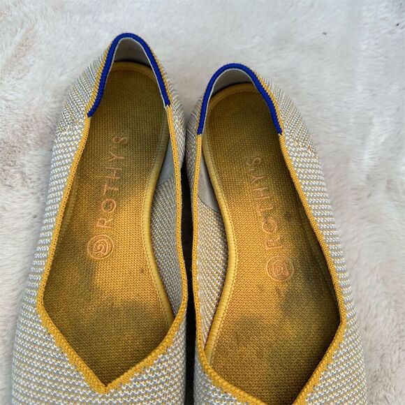 Rothy's Women's Ballet Flats Size 8.5 Multicolor Triple Stitch Casual - Picture 7 of 8